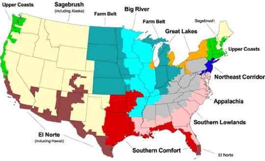 10 US political regions