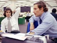 Investigative reporters Woodward and Bernstein