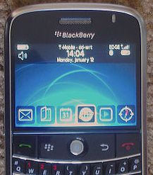 BlackBerry Bold display screen
