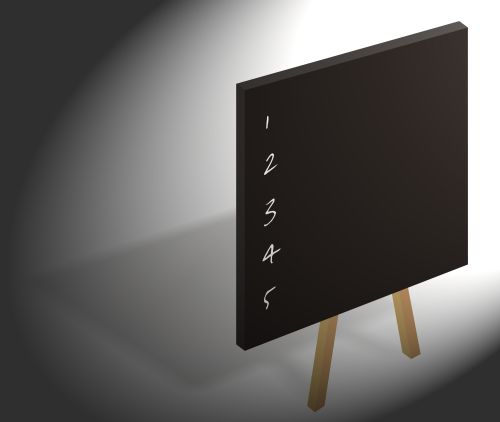 list on blackboard