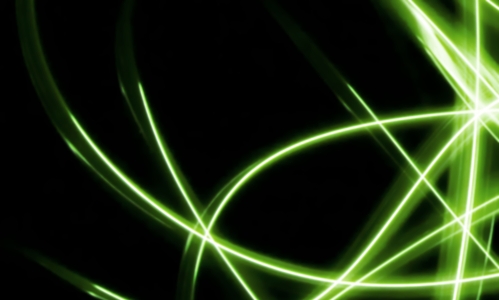 green swirl graphic