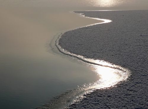 icy shore