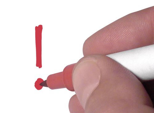 hand-drawn exclamation point hand-drawn exclamation point