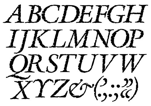 upper-case italics upper-case italics