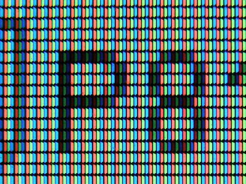 pixels on LCD screen pixels on LCD screen