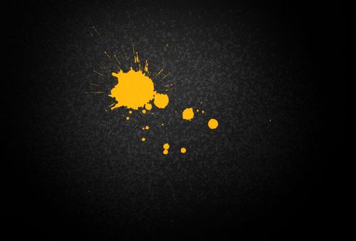 illustrative graphic of yellow paint splash yellow paint splash