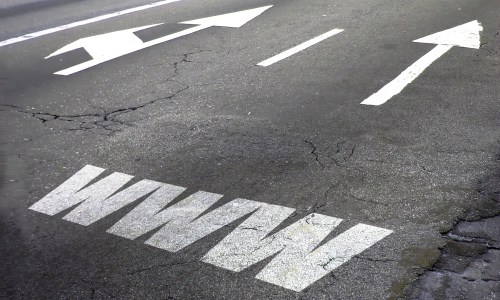 illustrative Web highway graphic Web highway graphic