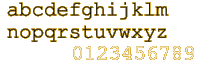 An example of a monospace font