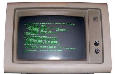 Obsolete IBM PC monitor