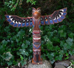 illustration of a totem pole