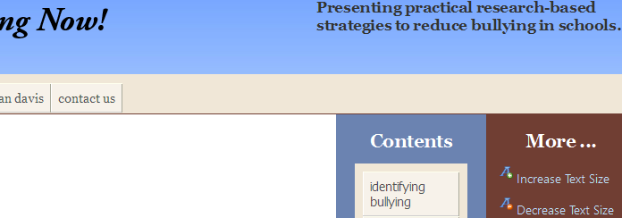 stop bullying now! redesign