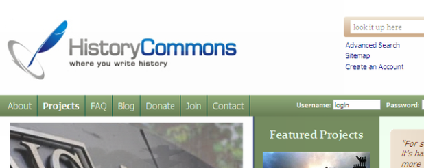 Proposed History Commons redesign