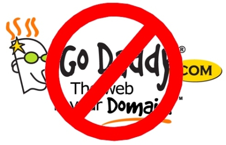 no Go Daddy logo
